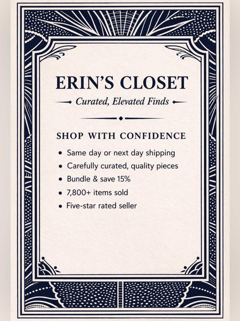 Shop with Confidence!
